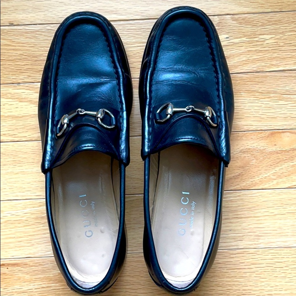 Vintage Gucci black loafers from Italy